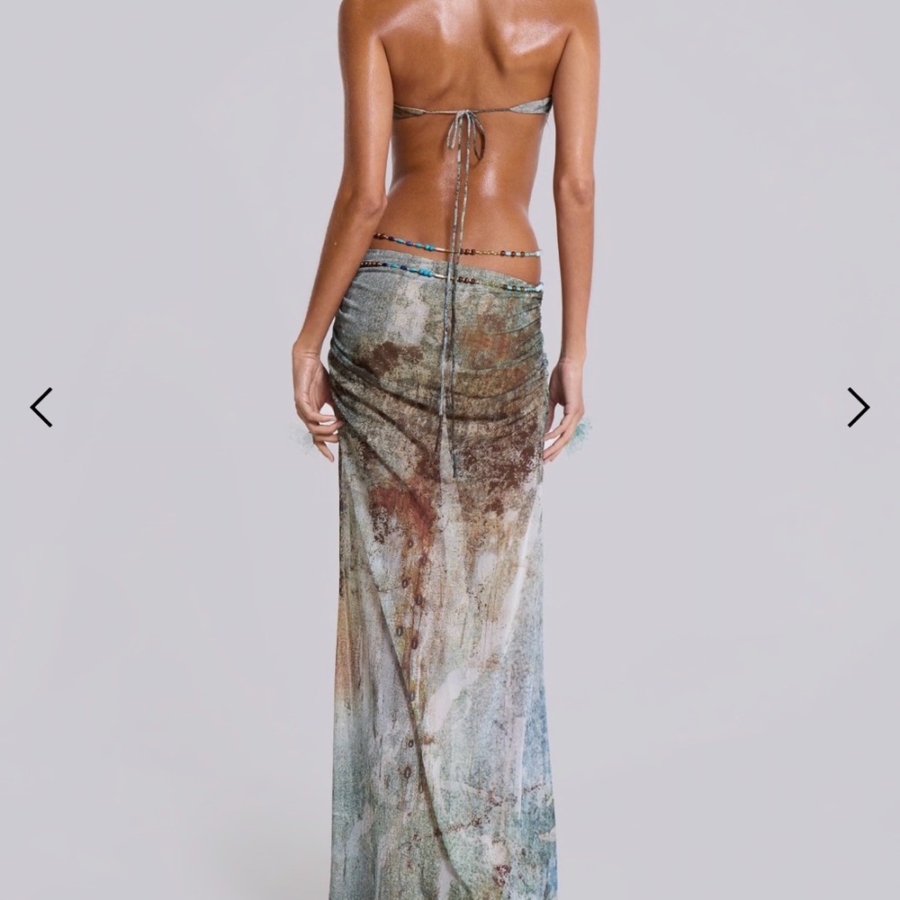 Jaded London Earthy Tones Backless Dress - Picture 6 of 7